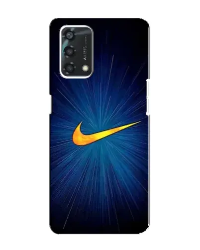 Чохол для OPPO A95 з картинкою «Синій пульс Nike» Чохол для OPPO A95 з картинкою «Синій пульс Nike»