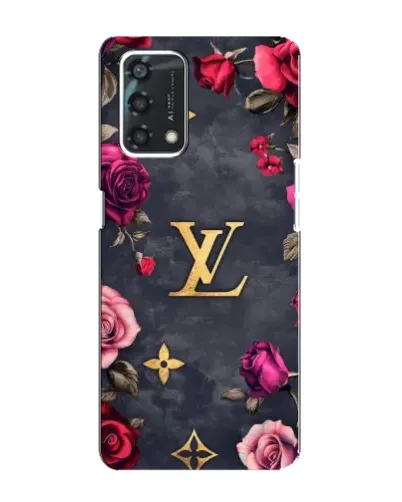 Чехол для OPPO A95 с картинкой «Цветочный Louis Vuitton»