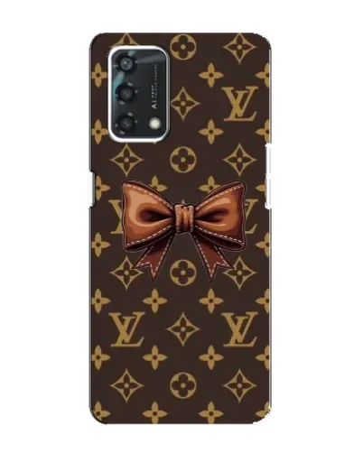 Чехол для OPPO A95 с картинкой «LV с бантом»