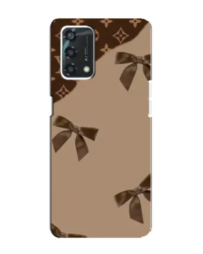 Чехол для OPPO A95 с картинкой «LV — кофейный атлас»
