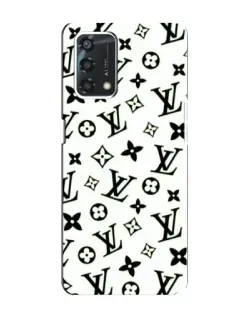 Чехол для OPPO A95 с картинкой «Монохромный хаос LV»