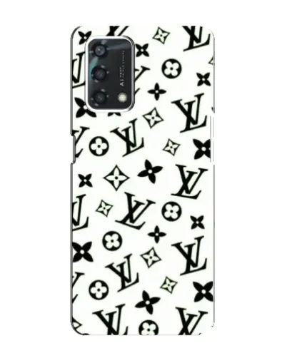 Чехол для OPPO A95 с картинкой «Монохромный хаос LV»