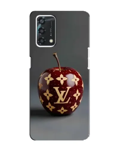 Чехол для OPPO A95 с картинкой «Красное яблоко LV»