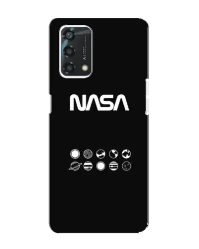 Чехол для OPPO A95 с картинкой «NASA — технический принт»
