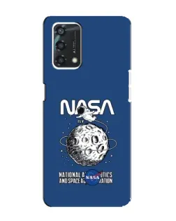 Чехол для OPPO A95 с картинкой «NASA — лунная миссия» Чехол для OPPO A95 с картинкой «NASA — лунная миссия»