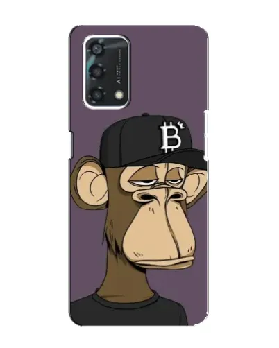 Чехол для OPPO A95 с картинкой «Bored Ape в кепке»