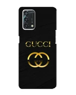Чехол для OPPO A95 с картинкой «Золотой логотип Gucci»
