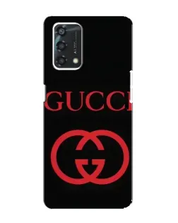 Чехол для OPPO A95 с картинкой «Gucci — красный логотип»