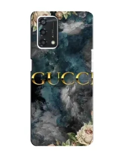 Чехол для OPPO A95 с картинкой «Абстрактные цветы Gucci»