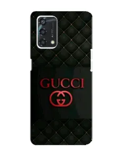 Чехол для OPPO A95 с картинкой «Gucci — стеганый черный»