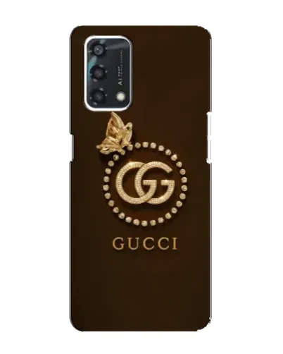 Чехол для OPPO A95 с картинкой «Gucci — золотая бабочка»