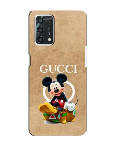 Чехол для OPPO A95 с картинкой «Микки Маус Gucci — крафт»