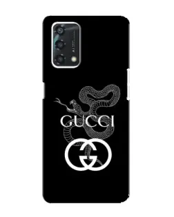 Чехол для OPPO A95 с картинкой «Gucci — серебряная змея»