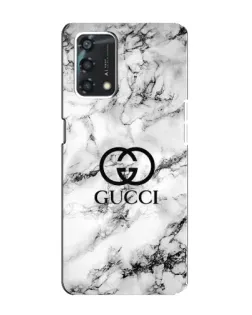 Чехол для OPPO A95 с картинкой «Gucci — мраморный шик»