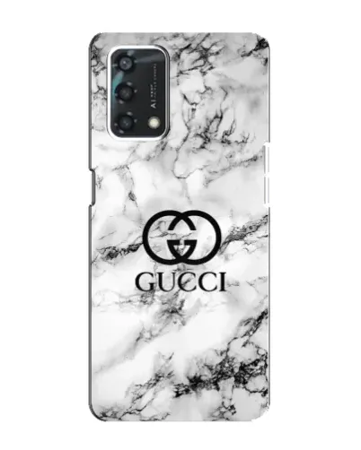 Чехол для OPPO A95 с картинкой «Gucci — мраморный шик»