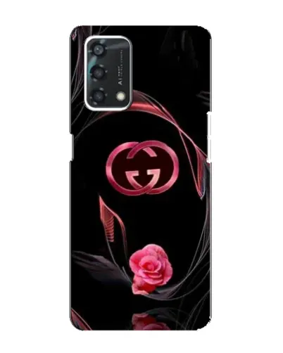 Чехол для OPPO A95 с картинкой «Gucci — неоновая роза»