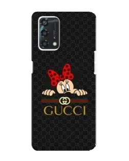 Чехол для OPPO A95 с картинкой «Минни Маус Gucci — черный»