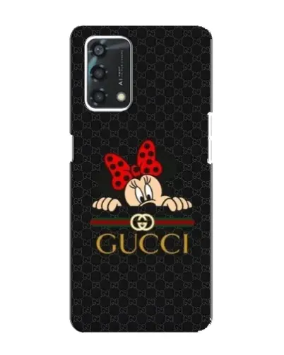 Чехол для OPPO A95 с картинкой «Минни Маус Gucci — черный»