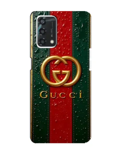 Чохол для OPPO A95 з картинкою «Gucci — фірмова смуга та золото» Чохол для OPPO A95 з картинкою «Gucci — фірмова смуга та золото»