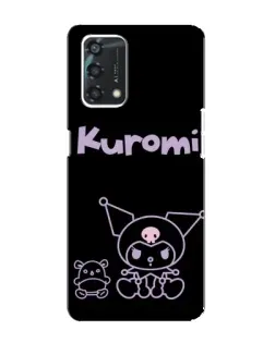 Чехол для OPPO A95 с картинкой «Kuromi — черный минимализм» Чехол для OPPO A95 с картинкой «Kuromi — черный минимализм»