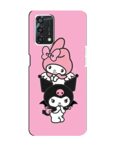 Чехол для OPPO A95 с картинкой «My Melody и Kuromi» Чехол для OPPO A95 с картинкой «My Melody и Kuromi»