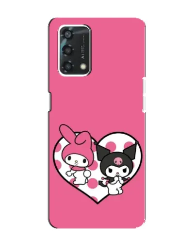 Чехол для OPPO A95 с картинкой «Kuromi и My Melody» Чехол для OPPO A95 с картинкой «Kuromi и My Melody»
