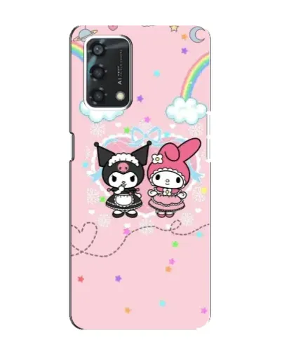 Чехол для OPPO A95 с картинкой «My Melody и Kuromi» Чехол для OPPO A95 с картинкой «My Melody и Kuromi»
