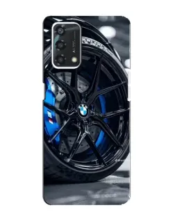 Чехол для OPPO A95 с картинкой «Колесо BMW вблизи»