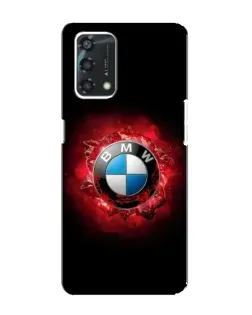 Чехол для OPPO A95 с картинкой «Логотип BMW — вспышка»
