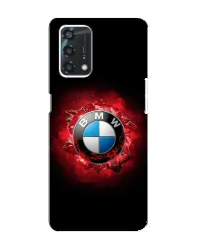 Чехол для OPPO A95 с картинкой «Логотип BMW — вспышка»
