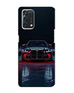 Чехол для OPPO A95 с картинкой «BMW на мокрой дороге»