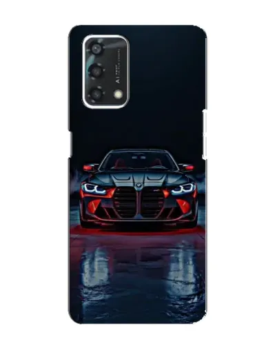 Чехол для OPPO A95 с картинкой «BMW на мокрой дороге»