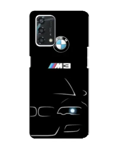 Чехол для OPPO A95 с картинкой «Минималистичный принт BMW M3»