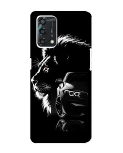 Чехол для OPPO A95 с картинкой «BMW и лев»