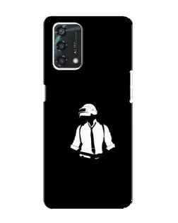 Чохол для OPPO A95 з картинкою «PUBG — білий шолом»