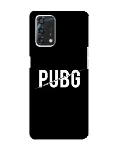 Чохол для OPPO A95 з картинкою «PUBG — білий логотип»