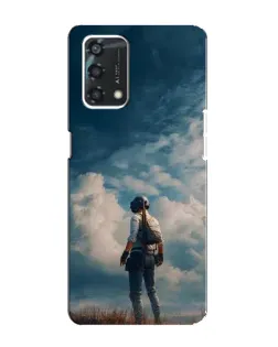 Чохол для OPPO A95 з картинкою «Герой PUBG на скелі»