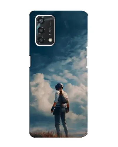 Чохол для OPPO A95 з картинкою «Герой PUBG на скелі»