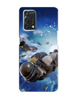 Чохол для OPPO A95 з картинкою «Десант PUBG — стрибок»