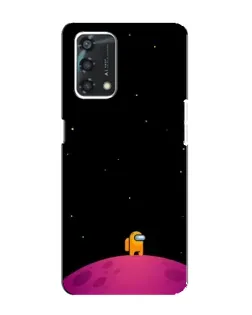 Чохол для OPPO A95 з картинкою «Самотній герой на планеті»