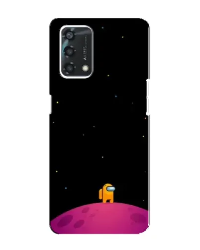 Чехол для OPPO A95 с картинкой «Одинокий герой на планете»