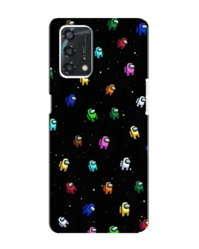 Чехол для OPPO A95 с картинкой «Экипаж Among Us»