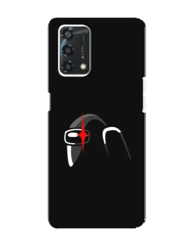 Чехол для OPPO A95 с картинкой «Among Us шлем»
