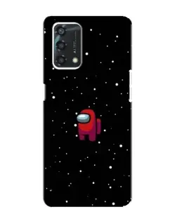 Чехол для OPPO A95 с картинкой «Красный Among Us»