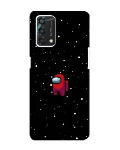 Чехол для OPPO A95 с картинкой «Красный Among Us»