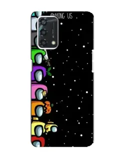 Чехол для OPPO A95 с картинкой «Команда Among Us»