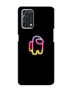 Чехол для OPPO A95 с картинкой «Among Us градиент»