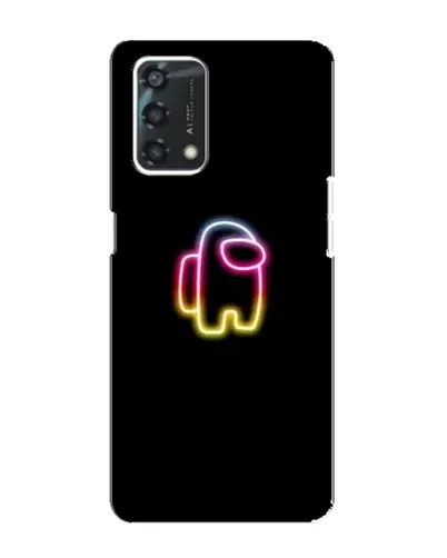 Чехол для OPPO A95 с картинкой «Among Us градиент»