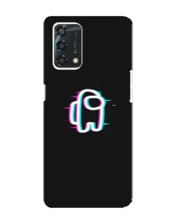 Чехол для OPPO A95 с картинкой «Among Us неон»
