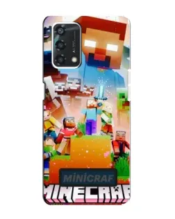 Чохол для OPPO A95 з картинкою «Minecraft герої гри»